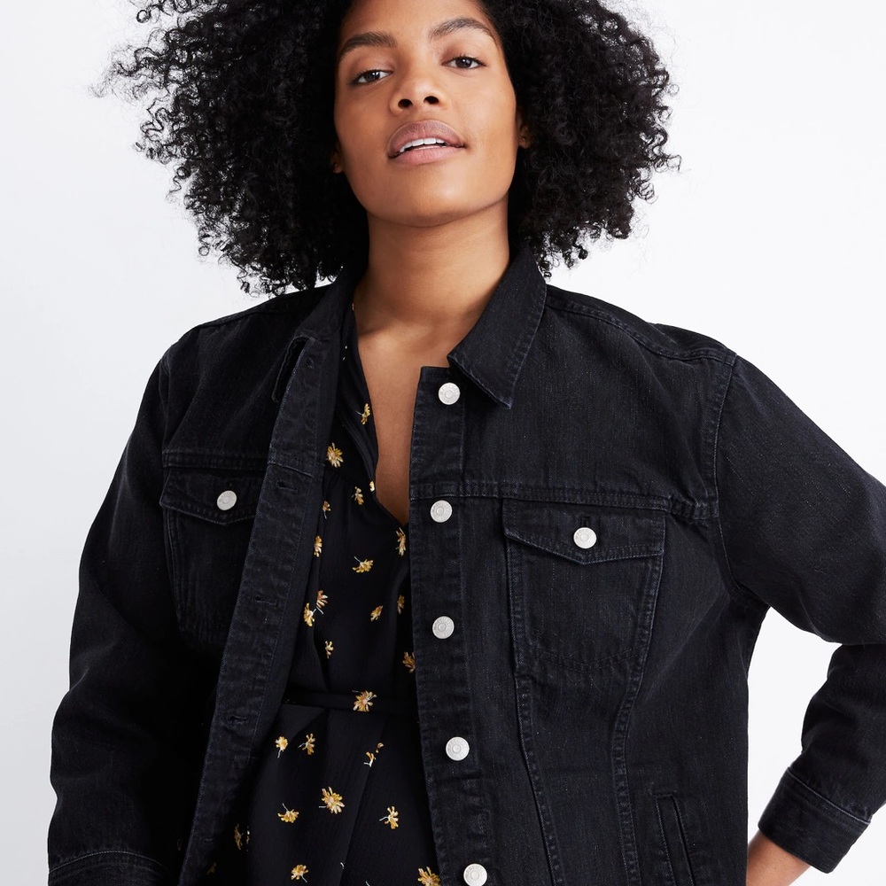 Madewell Oversized Jean Jacket in Lunar Wash